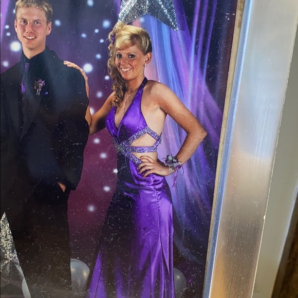 Mori Lee Purple Prom Dress - Picture 3 of 7
